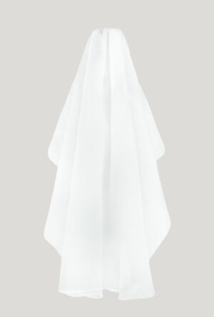 Welon ślubny z jedwabnej organzy - Silk organza wedding veil - Grace Bridal