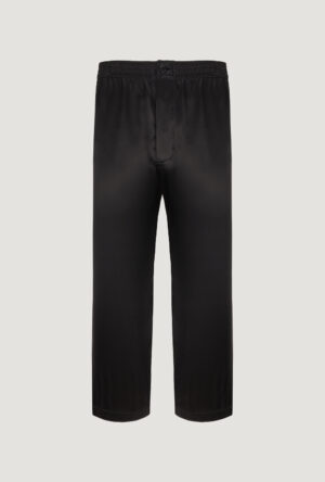 Silk black men's pants Jedwabne spodnie męskie